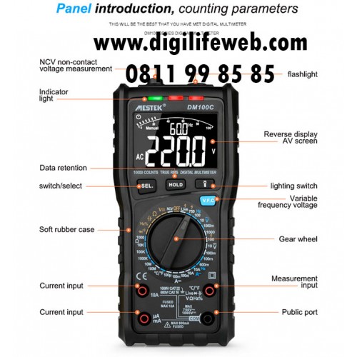 Multimeter Mestek DM100C
